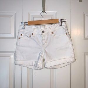 Levi white shorts, size 25